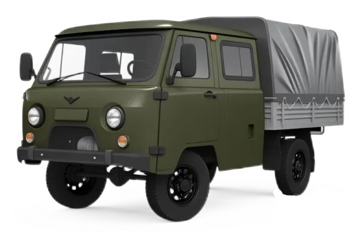 Превью UAZ СГР Двухрядная кабина